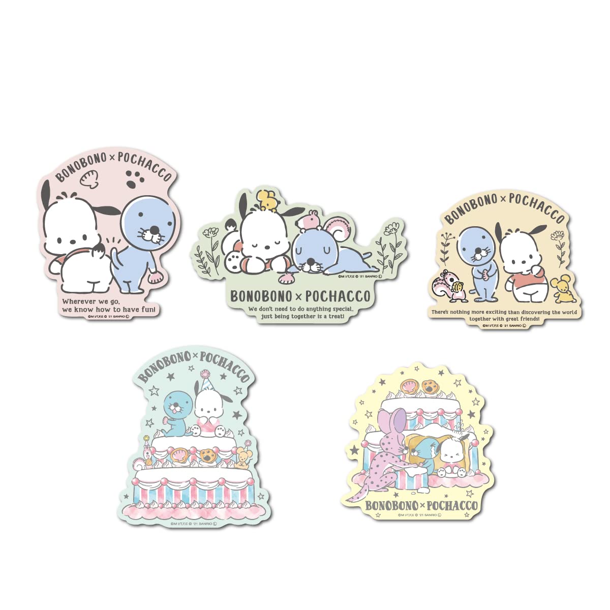 Amazon | 【全5種セット】 ぼのぼの×ポチャッコ キャラクター