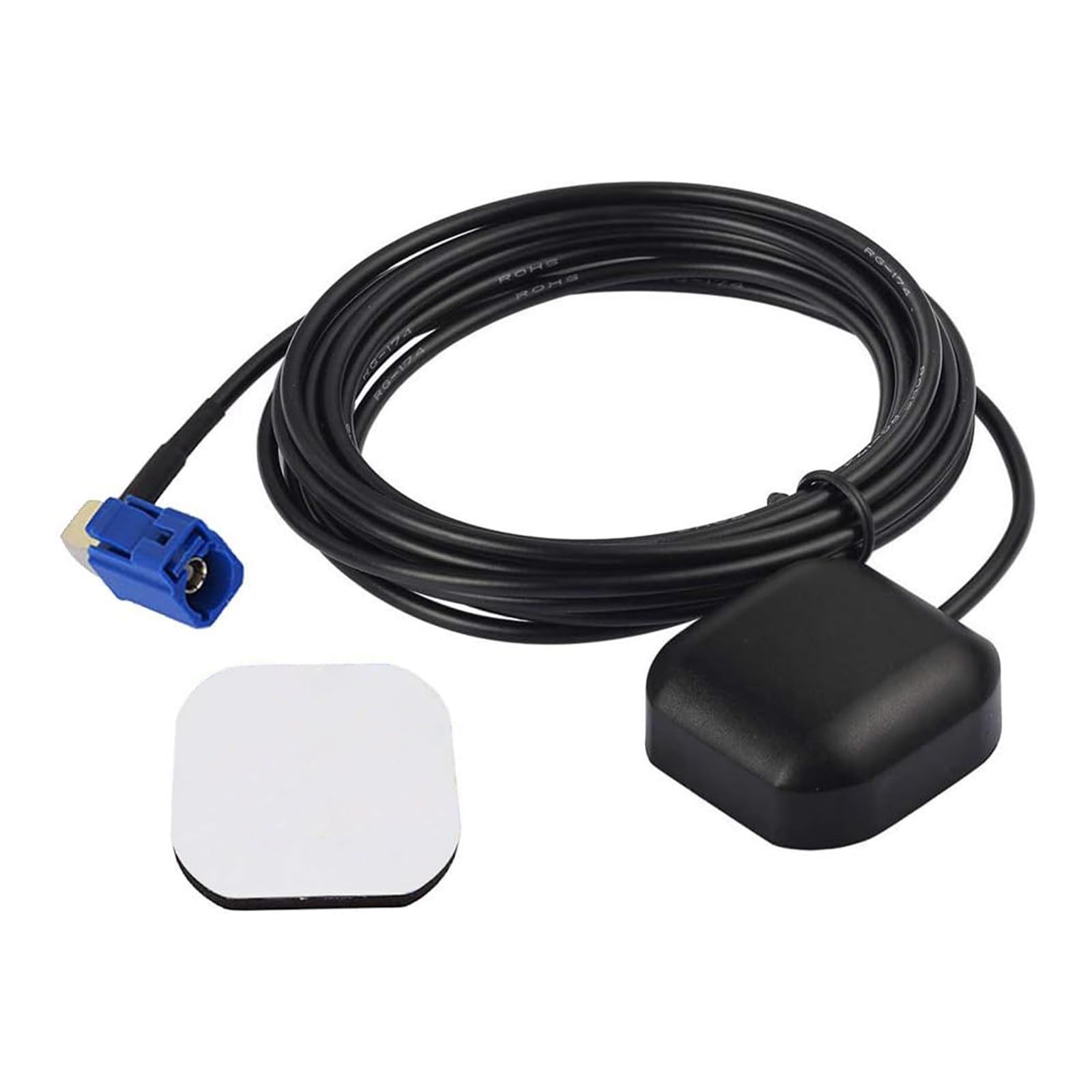 Bingfu Vehicle GPS Navigation Antenna Active GPS Antenna with Fakra C Right Angle Connector Compatible with Car Truck GPS Navigation Receiver System Factory DVD Stereo Head Unit