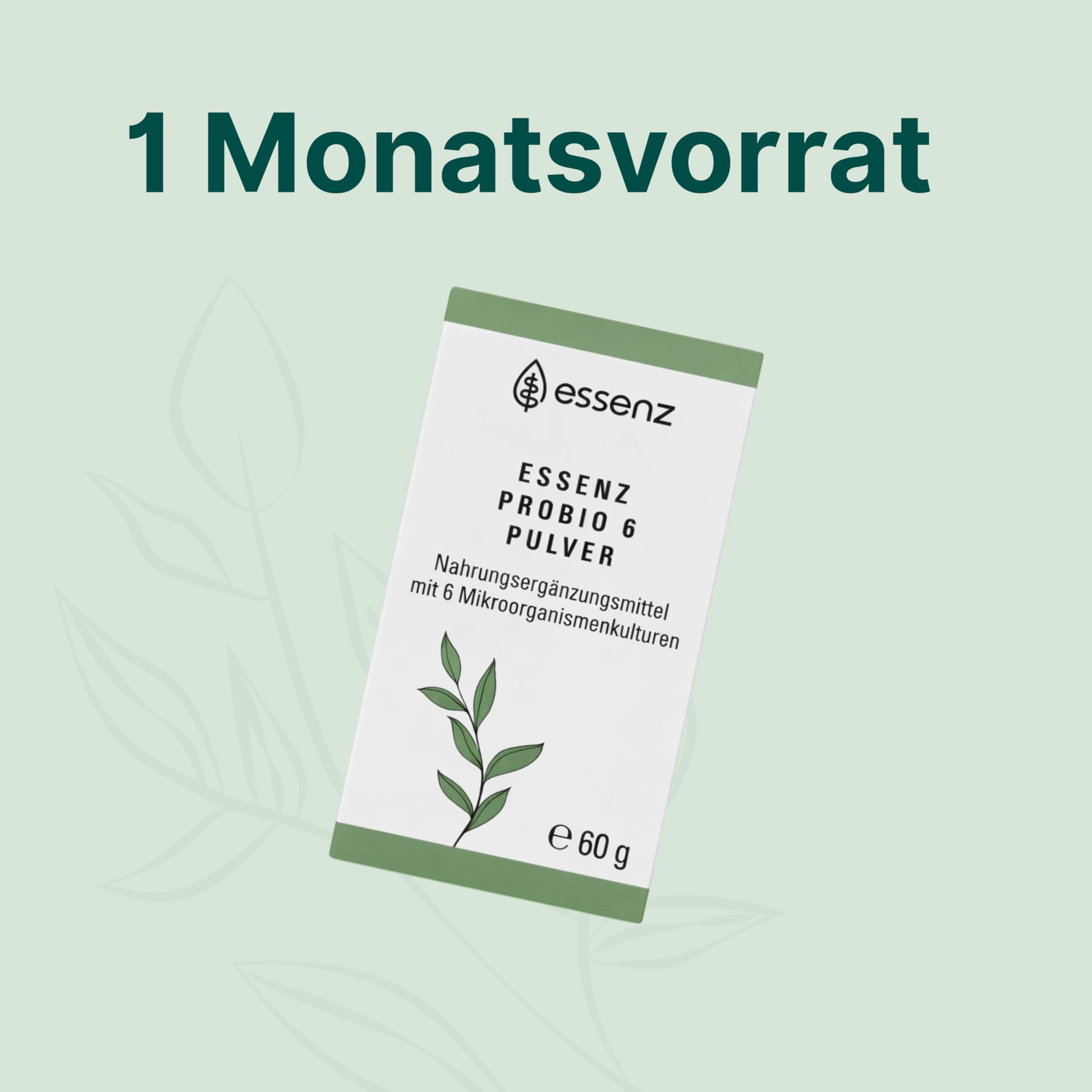 ESSENZ Probio 6 Pulver – 6 Bakterienkulturen & Inulin, 60 g