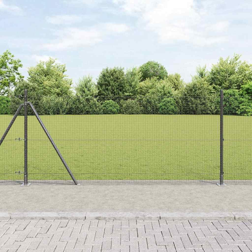 Clôture en fil soudé haut de gamme avec plaque béton durable 10m