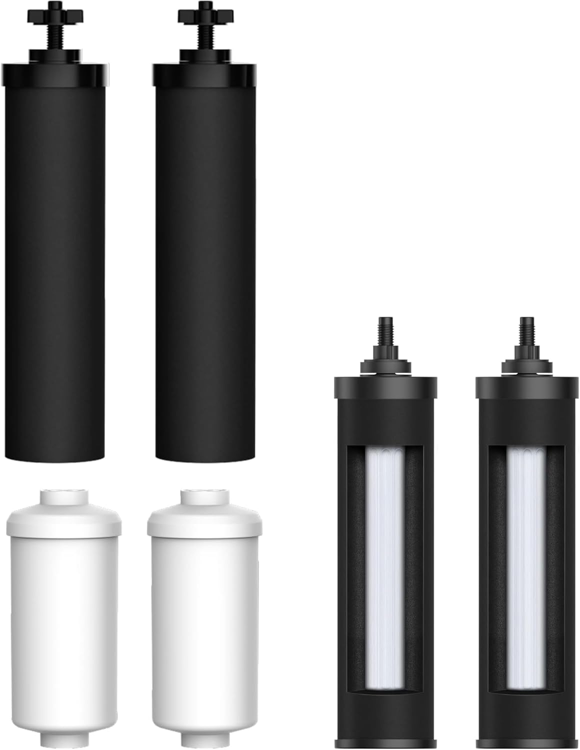 [New Upgraded Ultrafiltration] AQUACREST Black Water Filter & Black