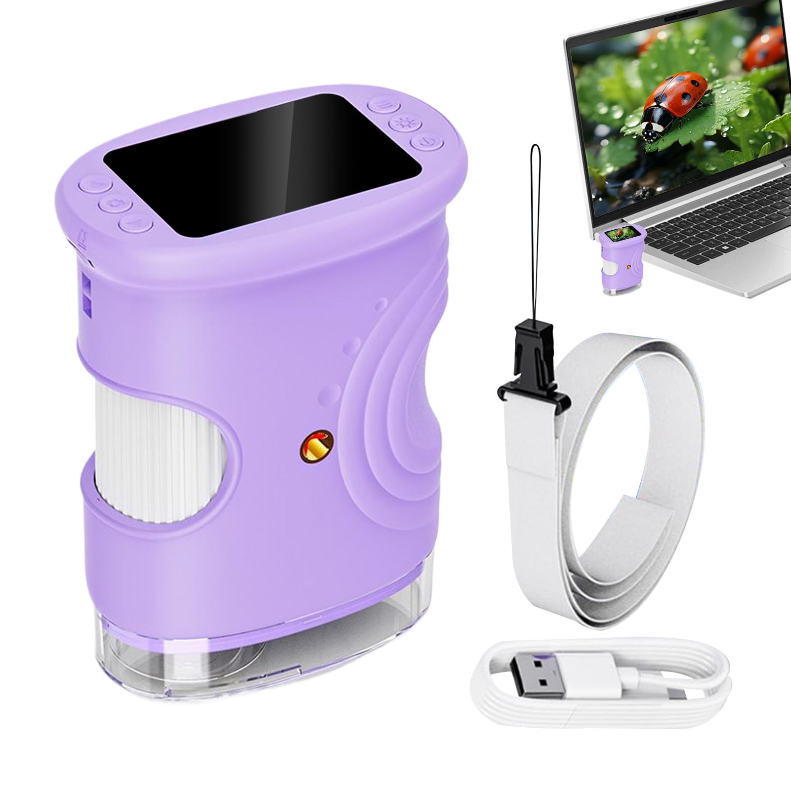 Microscopio Infantil de Mano Juguetes Educativos De Ciencia Recargables