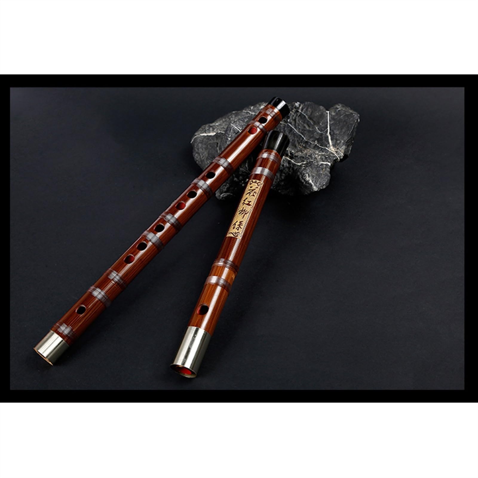 Flauto F Flauto traverso Linea trasparente Flauto di bambù Flauto a due sezioni collegato bidirezionalmente Tradizionale Flauto Di Bambù Strumento