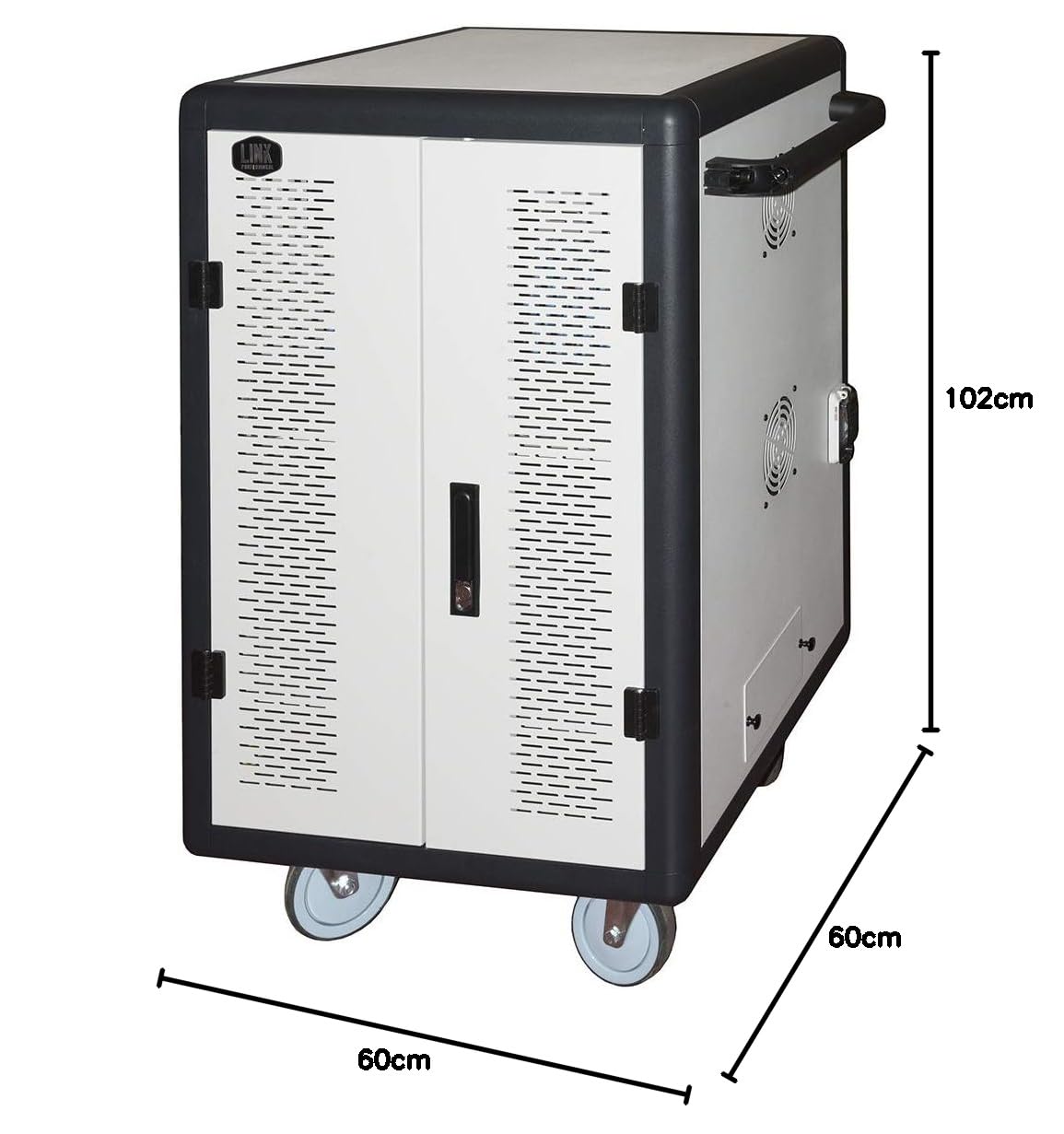 Link Armoire LOGEMENT 30 TABLETTES avec Roues