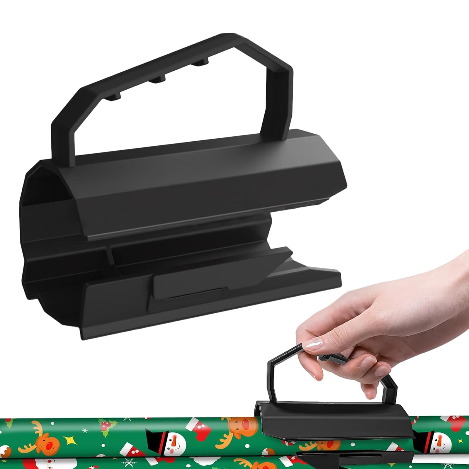 Geschenkband Schneider, Geschenkpapier Schneider Für Rollen, Geschenkpapier Abroller Mit 2 Austauschbaren Klingen, Tragbare Papierschneider, Für Weihnachtlicher,Halloween,Valentinstag Geschenkpapier