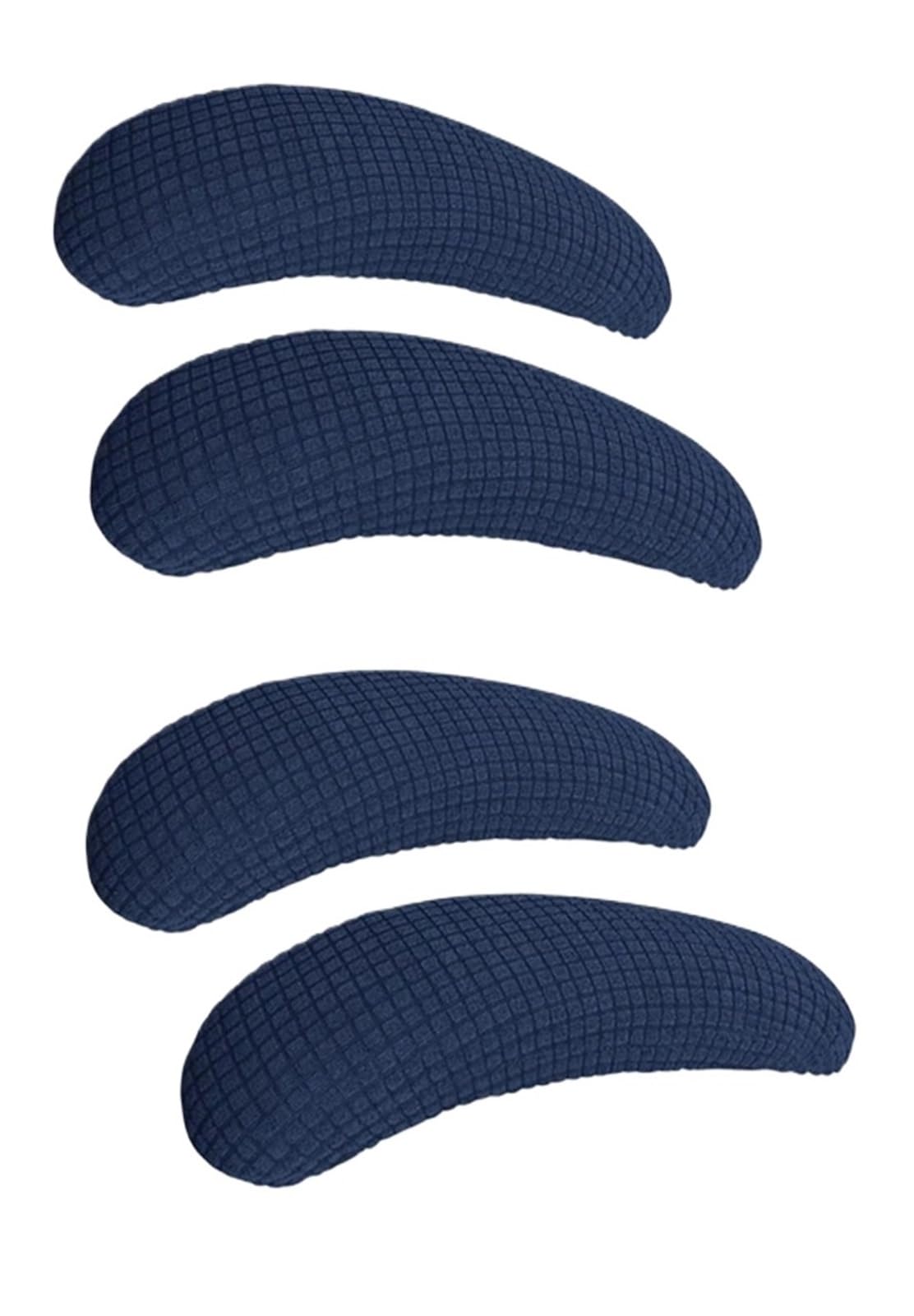 Zovloer Arm Chair Covers 10Pcs Office Chair Armrest Covers Removable Arm Rest Covering Pads Washable Elbow Support Forearm Relief For Recliner Armchairs Sofas Couch(Dark blue)