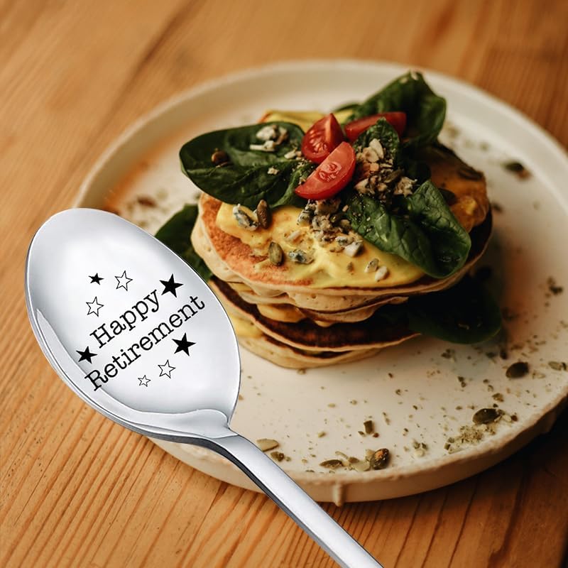 Miniatura 5 de Cuchara de regalo de feliz jubilación para mujeres y hombres, regalo para compañeros de trabajo, regalos de despedida para jefe, mejores amigos,
