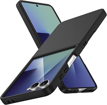 for Galaxy Z Flip 7 Case,Lightweight,Slim Fit Black | Hard PC material, slim thin lightweight profile, precise rugged fit, shockproof scratch resistant protective