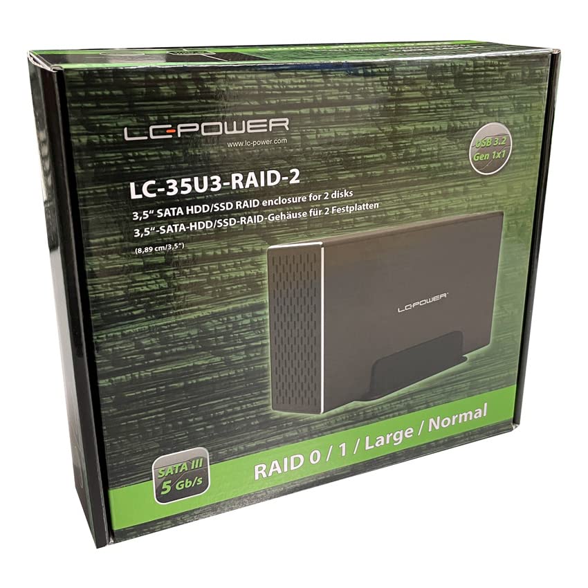 Caja externa para disco duro 3.5 pulgadas LC-Power miniatura 6