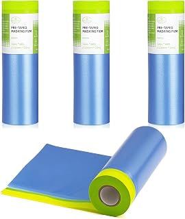 Pre-Taped Masking Film for Painting 56x66