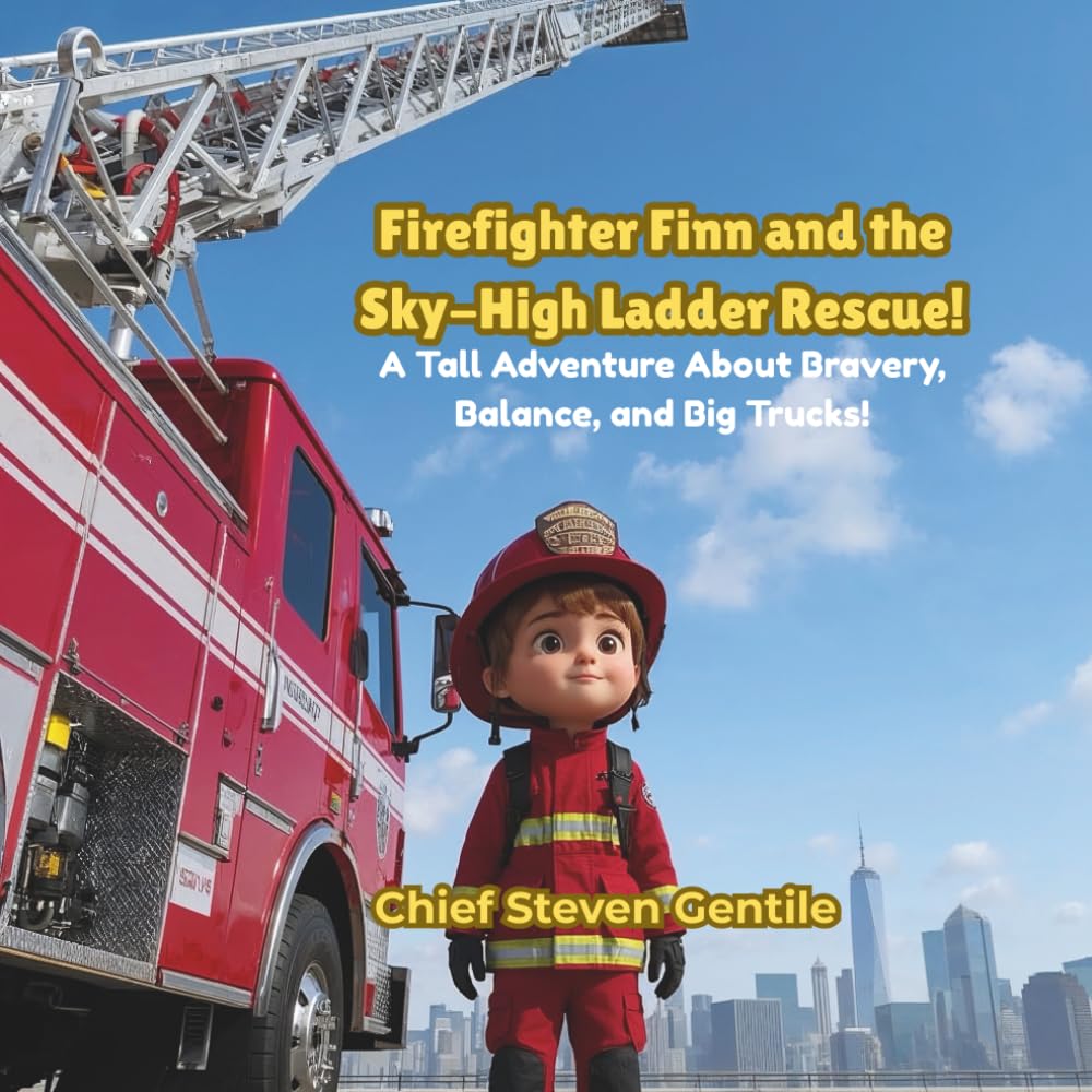 Firefighter Finn and the Sky-High Ladder Rescue!: A Tall Adventure About Bravery, Balance, and Big Trucks! (Firefighter Finn: Fun & Adventures Stories)