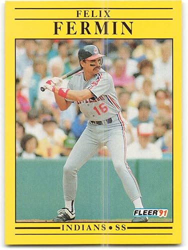 1991 Fleer #367 Felix Fermin NM-MT Cleveland Indians Baseball MLB