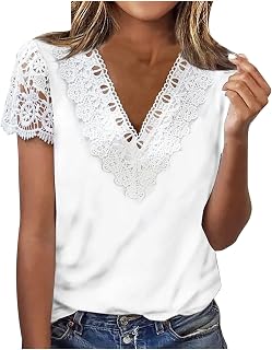 Women's Dressy Casual Summer Tops Short Sleeve Summer Tee Short Sleeve Pleated Shirts Fashion Casual Blouse Summer Tops Ladies Fashion Summer Pullover Elegant Tunic Shirt