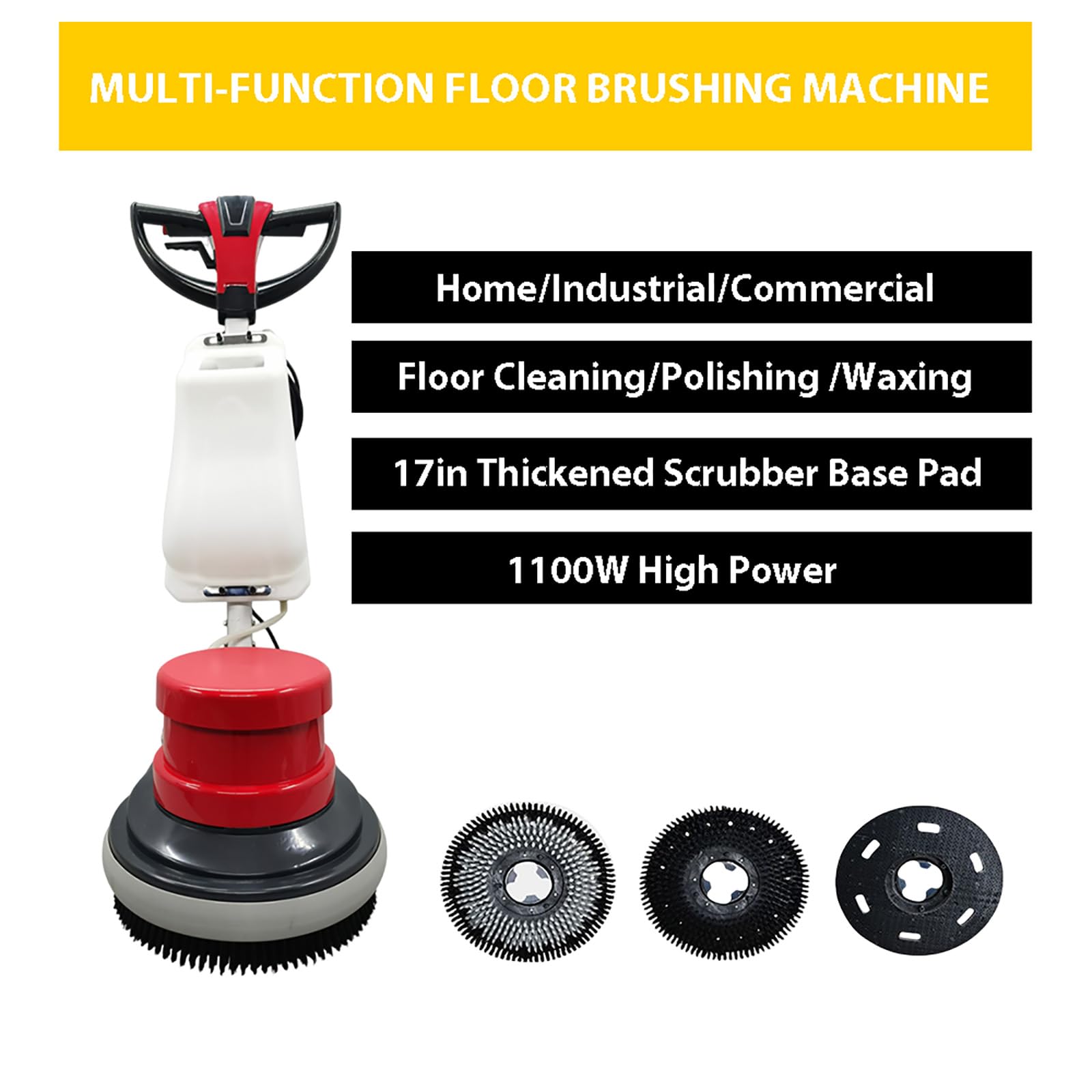 Electric Floor Polisher Scrubber Polisher Buffer Machine How To