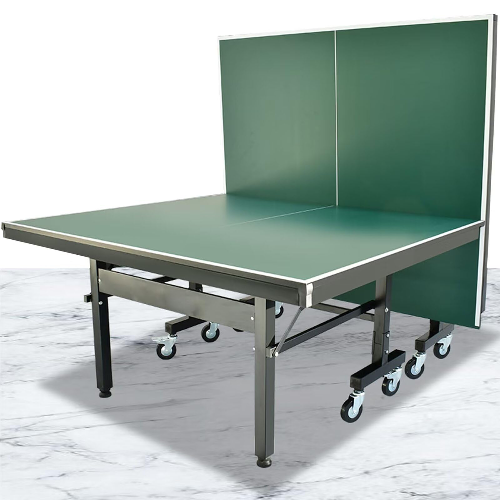 Tavolo da Ping Pong, Tavolo da Ping Pong Portatile Professionale da 9 Piedi, Tavolo da Ping Pong Pieghevole Junior, Tavolo da Ping Pong per Bambini con Rete/Palline/Ruote per Interni/Esterni