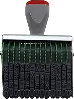 Vista 1 de 13 Digits Office Stamps,Rubber Number Stamp Business Stamps Changeable Stamp Rolling Wheel Stamp Date Stamp,Multi- Functional Creative Symbol Office