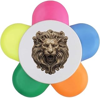 Azeeda 'Vintage Golden Lion Head' Flower Shap...
