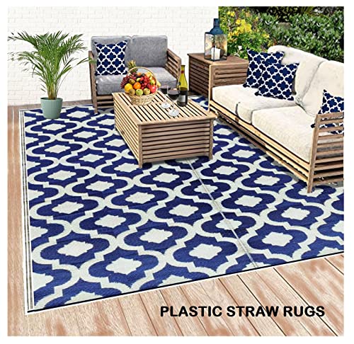 BalajeesUSA Outdoor Rug - 5x7 feet, Multi Color, Reversible, Portable, for Camping picnic, Waterproof, Plastic straw patio rugs, RV camper mat 477 - Thumbnail 6