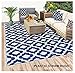 BalajeesUSA Outdoor Rug - 5x7 feet, Multi Color, Reversible, Portable, for Camping picnic, Waterproof, Plastic straw patio rugs, RV camper mat 477