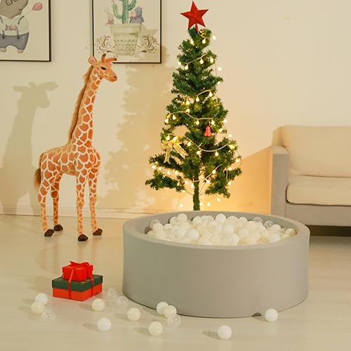 Miniatura 24 de GOGOSO 100 bolas de plástico para bebés y niñas pequeñas para casa de juegos, piscina para bebés, centros de diversión, para bebés, niños, niños 100