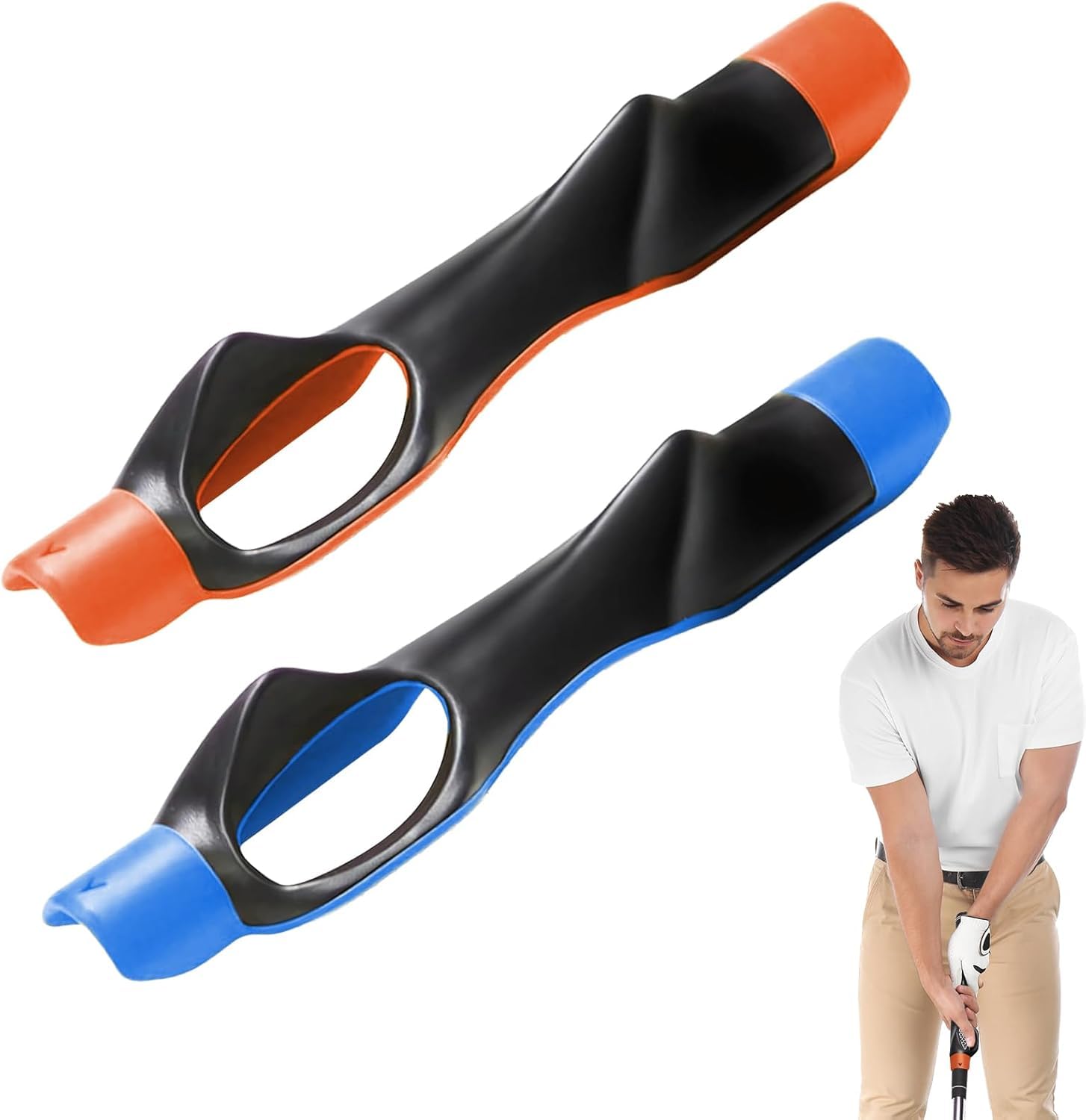 2-Pack Golf Grip Trainers – Anti-Slip Hand Placement & Posture Correction Aid for Improved Swing Accuracy & Muscle Memory. Durable & Ergonomic Design for All Skill Levels – Men, Women & Kids