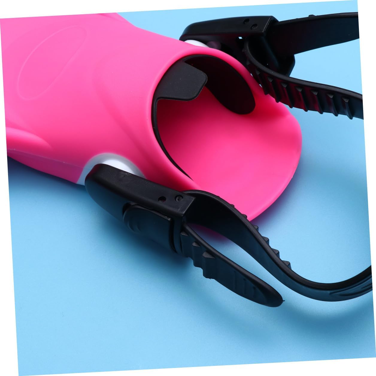 Adjustable Adult Snorkeling Flippers Pink White, Open Heel Swimming Fins for Diving and Outdoor Water Sports, Euro Size 37-41, Lightweight Snorkel Fins for Training