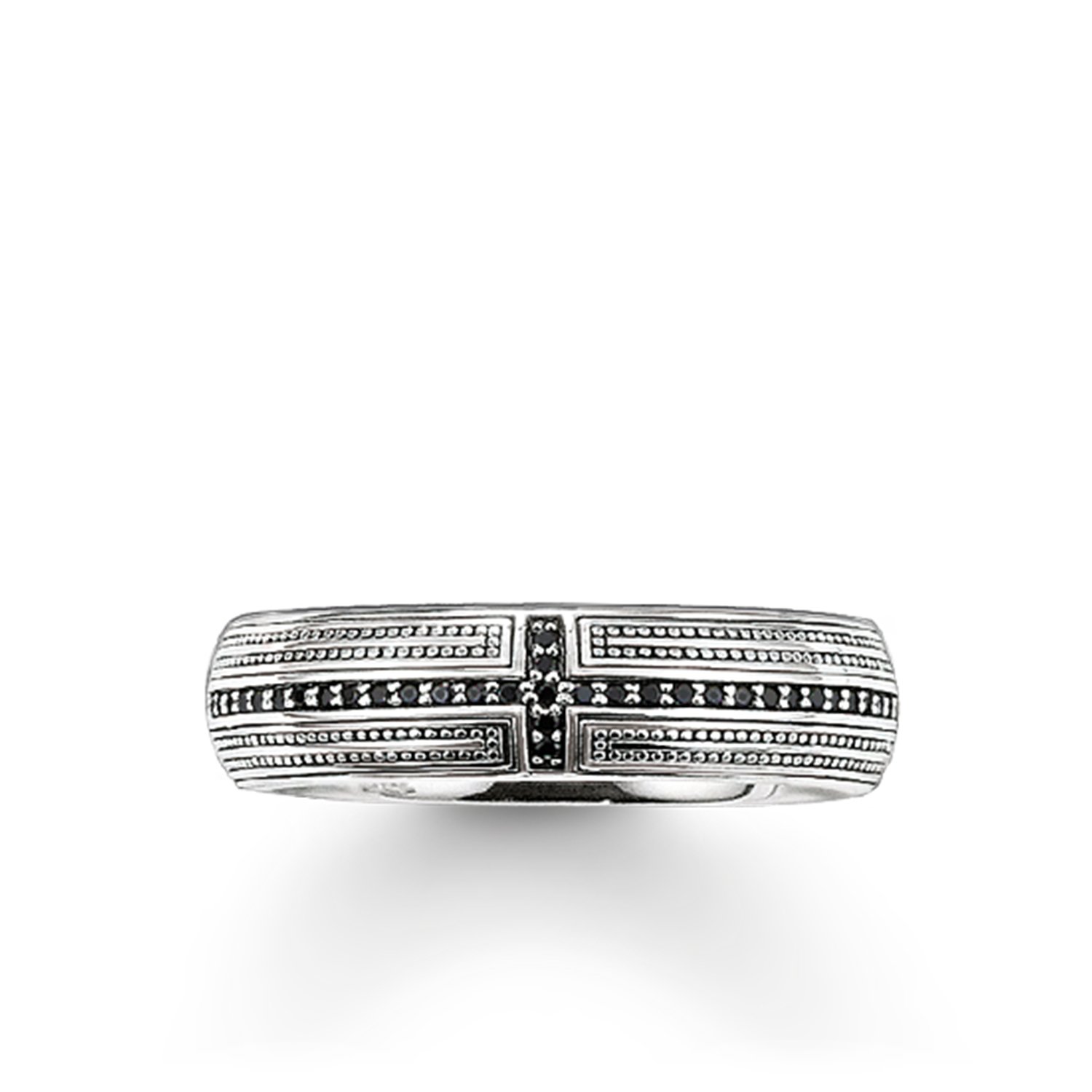 Thomas Sabo Band ring cross pavé 925 Sterling Silver