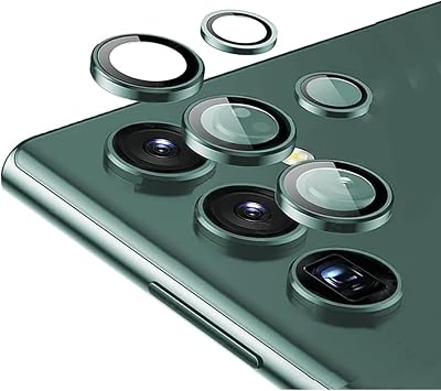 teknosepetim Samsung Galaxy S23 i in Kamera Lens Koruyucular  Metal koyu ye il Renk Temperli Cam  izilmez ba ms z kamera Koruyucu