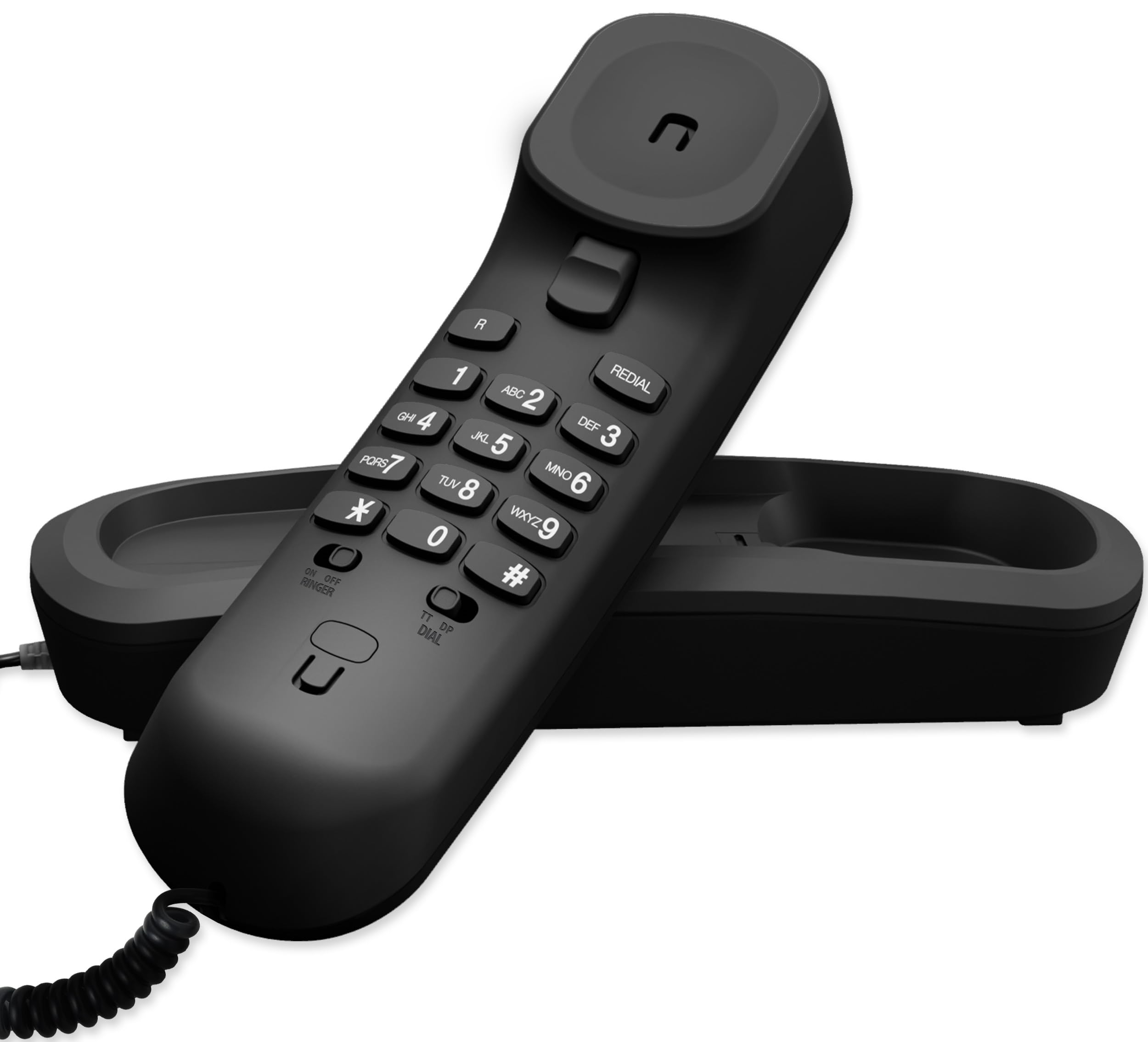 VTech CD1100-B Téléphone filaire avec contrôle du volume et recomposition du dernier numéro