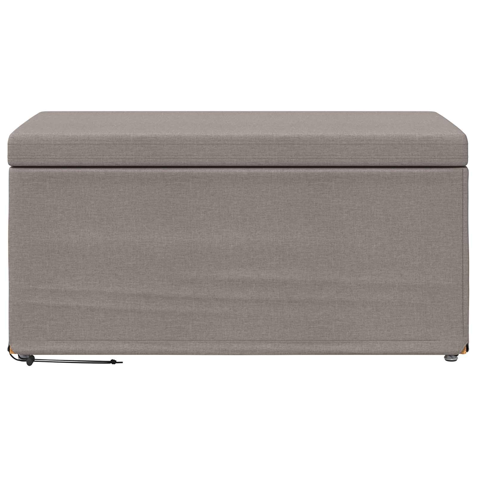Stołek taupe 81 x 41 x 40 cm inżynieria tkaniny i drewna