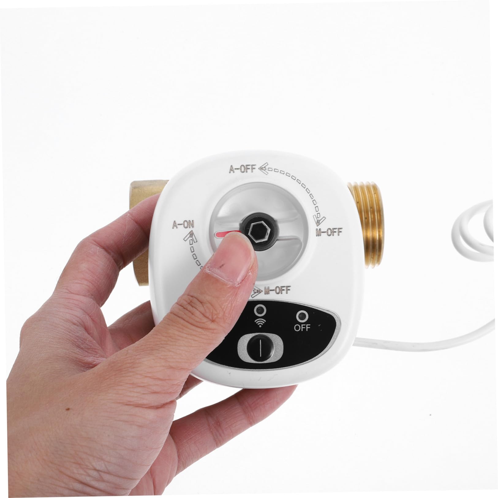 Válvula de Agua Inteligente Wifi Ahorro de Agua Garantizado con Temporizador y Alarma Material PC y Abs Control Remoto para Sistemas de Riego