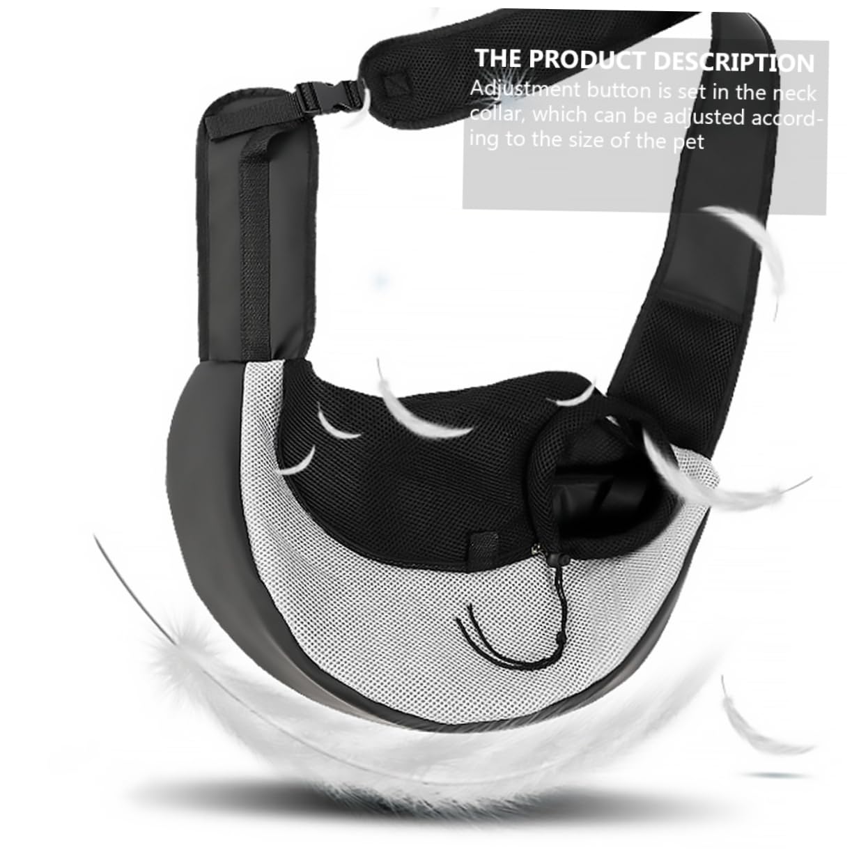 GALPADA 1Pc Pet Foldable Carrier Bag Crossbody Storage for Cats and Dogs Lightweight and Durable with Random Strap Color for Travel and Pet Owners