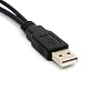 USB 2.0 1 to 2 Y Splitter Cable Adapter, USB 2.0 Type A Male to Dual USB 2.0 Female Jack Data Sync and Charging Cable Extension Cord 30CM/ 1Ft(One Side Only For Charging)