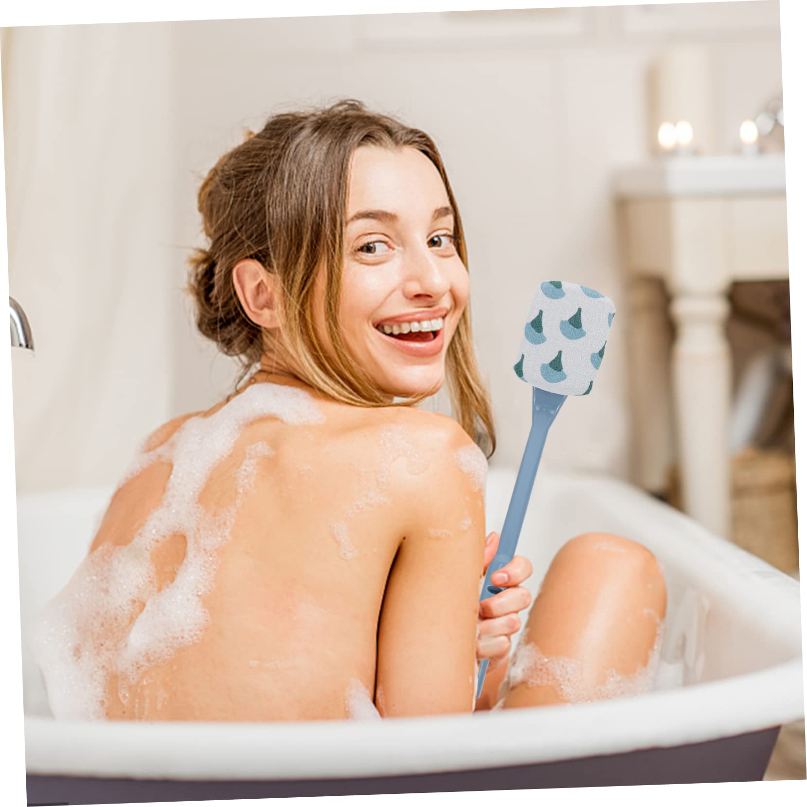 FOMIYES 3piezas Cepillo De Baño Exfoliante De Mango Para Limpieza De Espalda y Masaje Cepillo De Para Exfoliación Corporal y Relajación