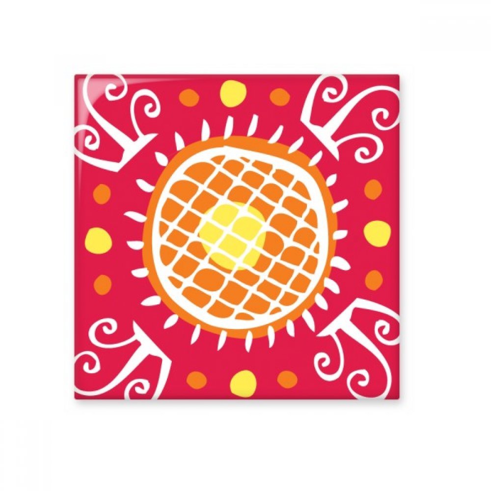 Carreau de céramique mural Tournesol Mexique Totems biscuit pour cuisine