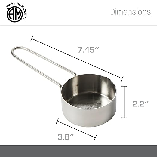 Vaso medidor de acero inoxidable 1.5 tazas miniatura 4