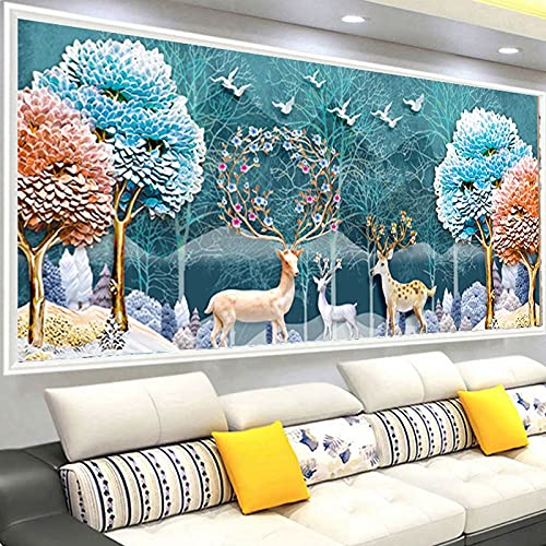 Peinture diamant animaux de la forêt kit complet 5D adulte broderie point de croix