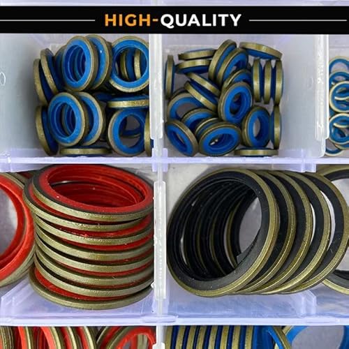 image for RtLvio Sealing Washers, Assorted Sealing Gasket Set, Sealing Washers A