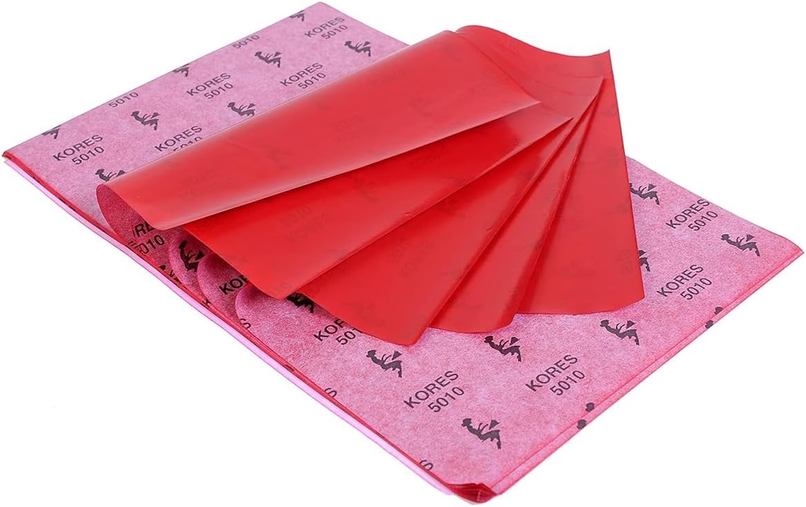 Nishtha Creations 30 Sheets Red Carbon Transfer Tracing Paper (210mm x 330mm) | for Canvas, Wood, Paper, DIY Craft, Painting & Art Projects