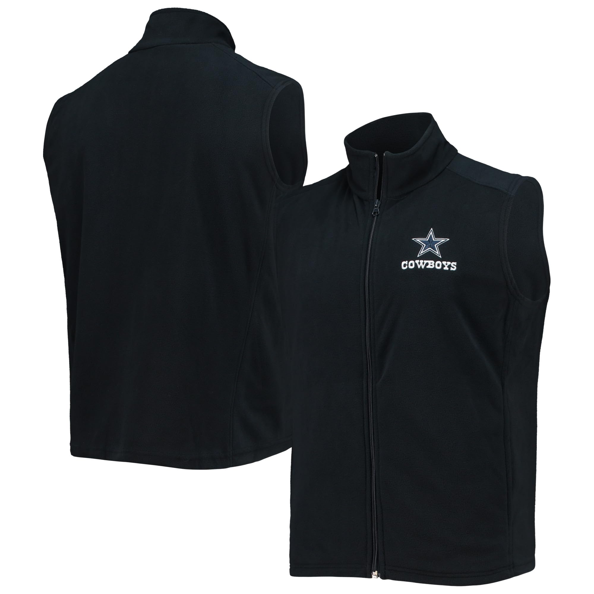 dunbrooke Men's Black Cincinnati Bengals Houston Fleece Full-Zip Vest