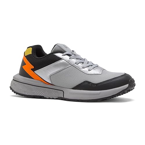 Campus Child RIMBO CH L.Gry/BLK Running Shoes - 2UK/India 1 Pair