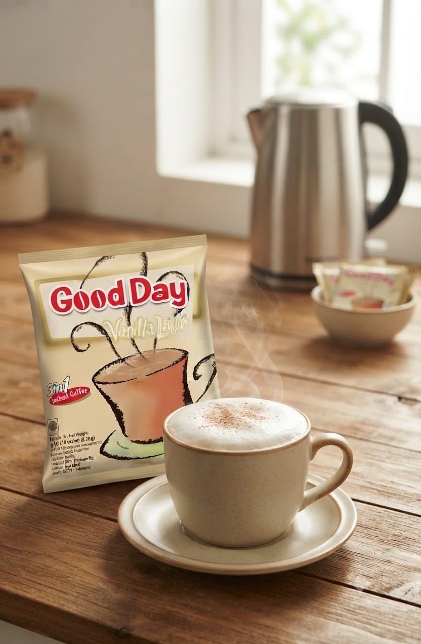 Good Day Vanilla Latte 3-in-1 Instant Coffee, By febora, 30 Sachets x 20g,  600g : Amazon.in: Grocery & Gourmet Foods