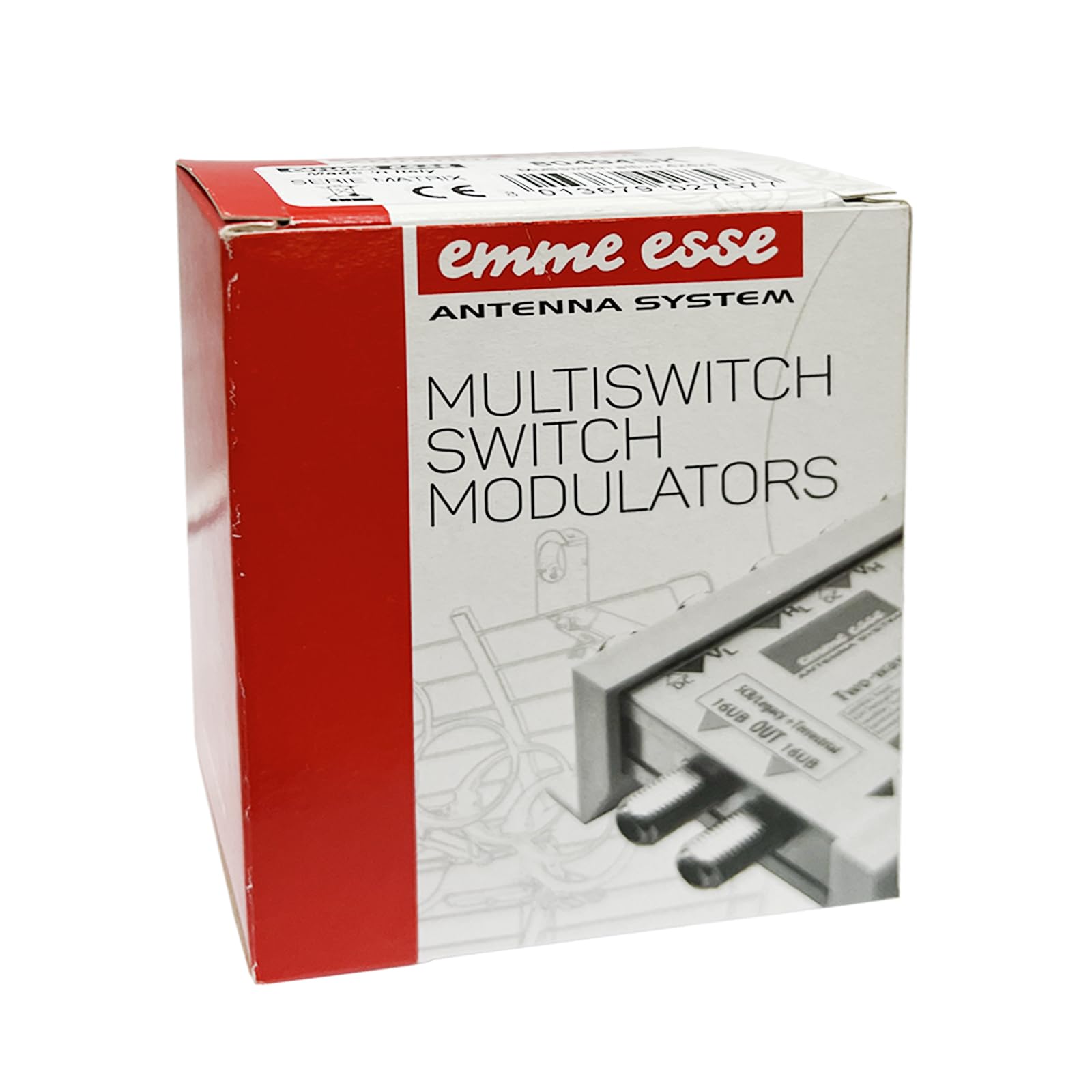 Emme Esse Multiswitch satellitare con 4 ingressi e 4 uscite, derivate passante con attivo compatto, serie Matrix