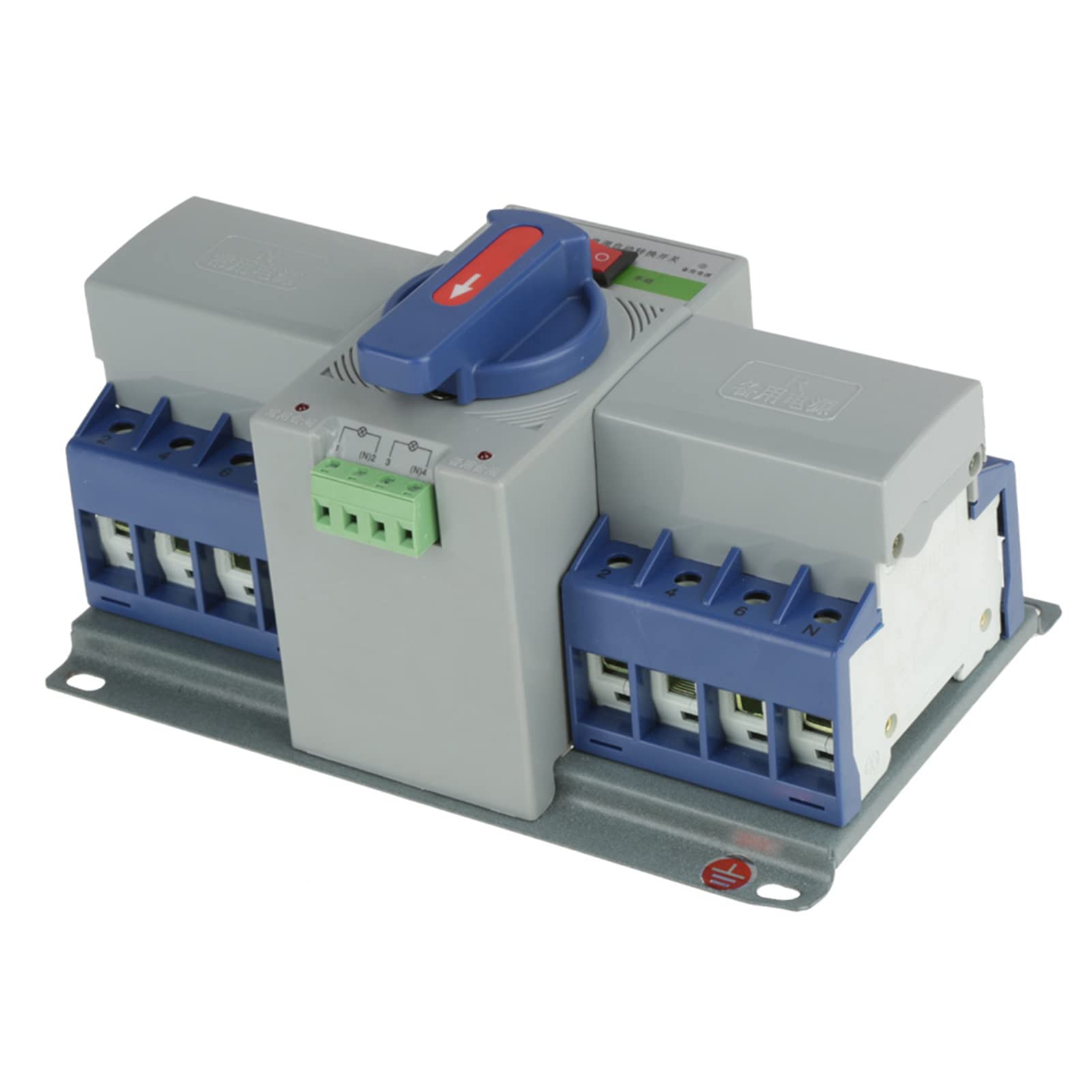 KIMISS Niezawodny Wyłącznik Automatyczny Mini Dual Automatycznym Przełączaniem Zasilania 1 szt. 400 V 63 A 4 P - Zabezpieczenie Przed Zwarciem - Patio, Trawnik i Ogród/Generatory i Przenośny