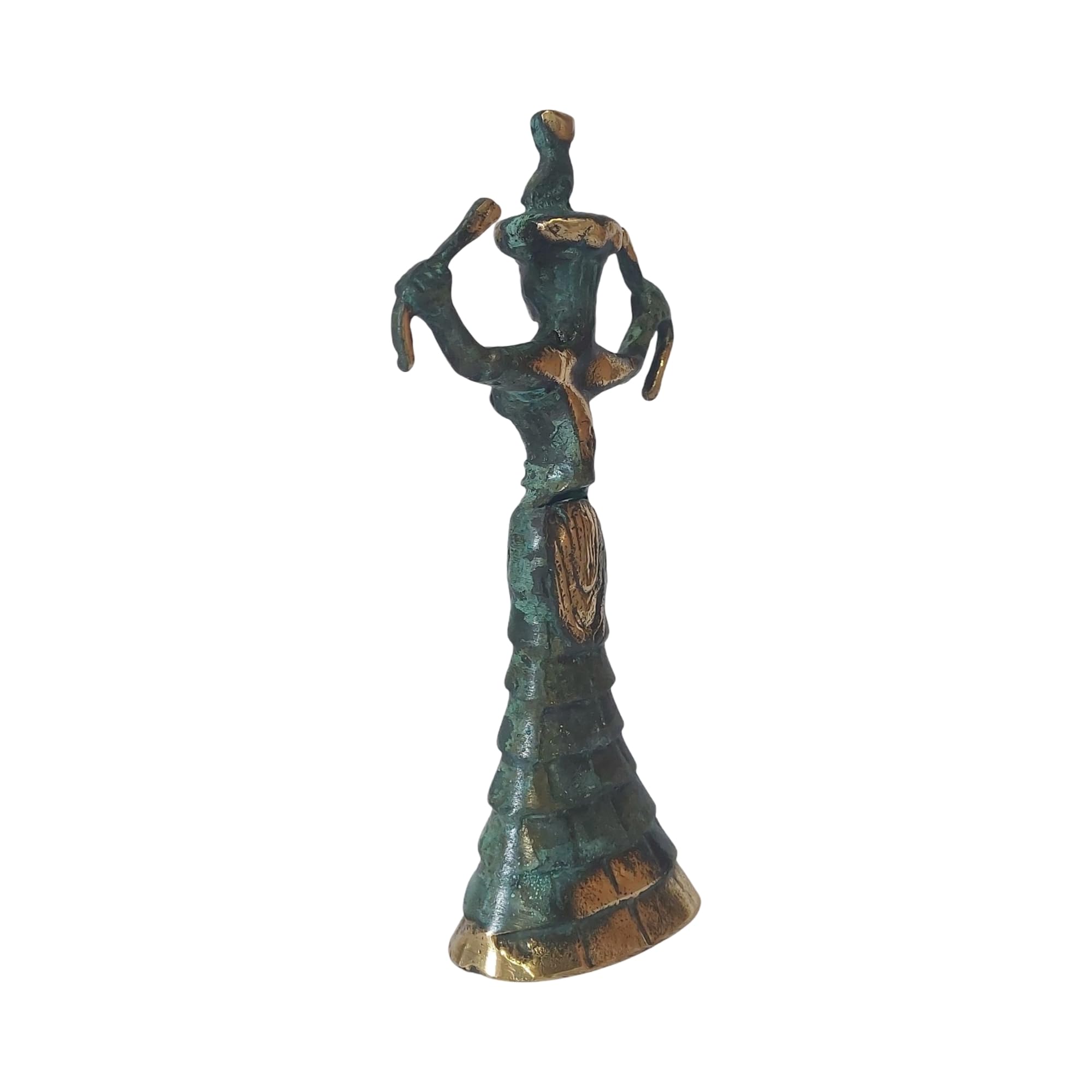 Minojska węża z brązu statuetka mitologia grecka rzeźba 18,5 cm