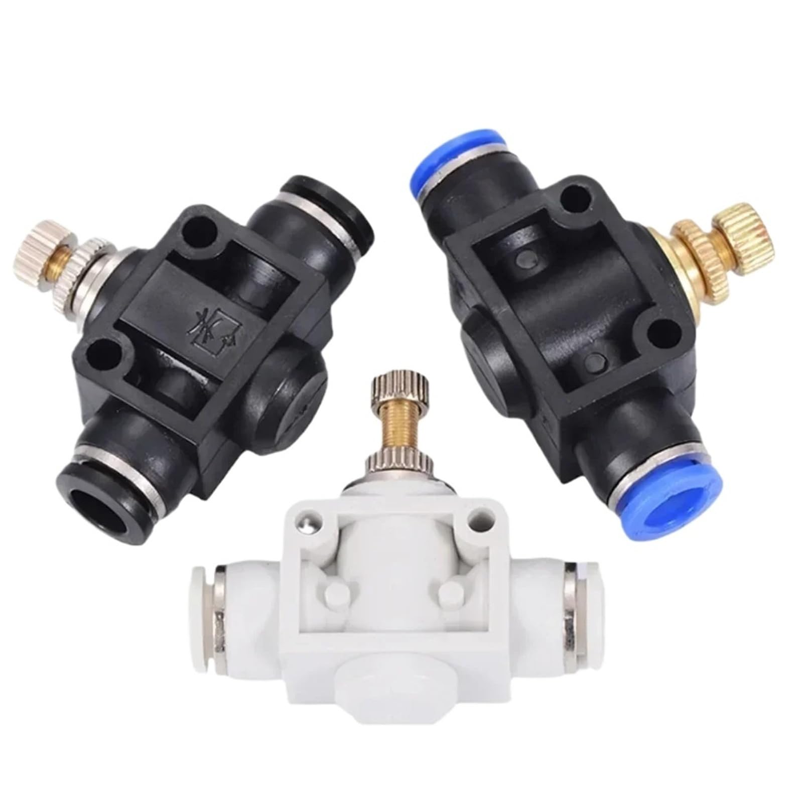 Raccord pneumatique 10mm réglable pour stabiliser le débit d'air