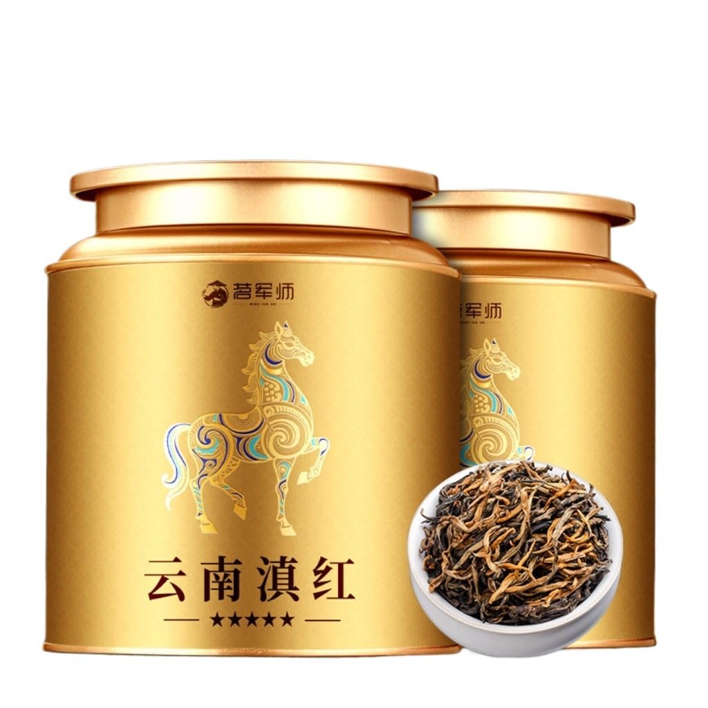 Czarna Herbata Yunnan Dianhong | Słodki Smak Miodowy Zapach | Chińska Herbata Luźna Liściasta | Idealny dla Miłośników Herbaty 500g / 17,64oz