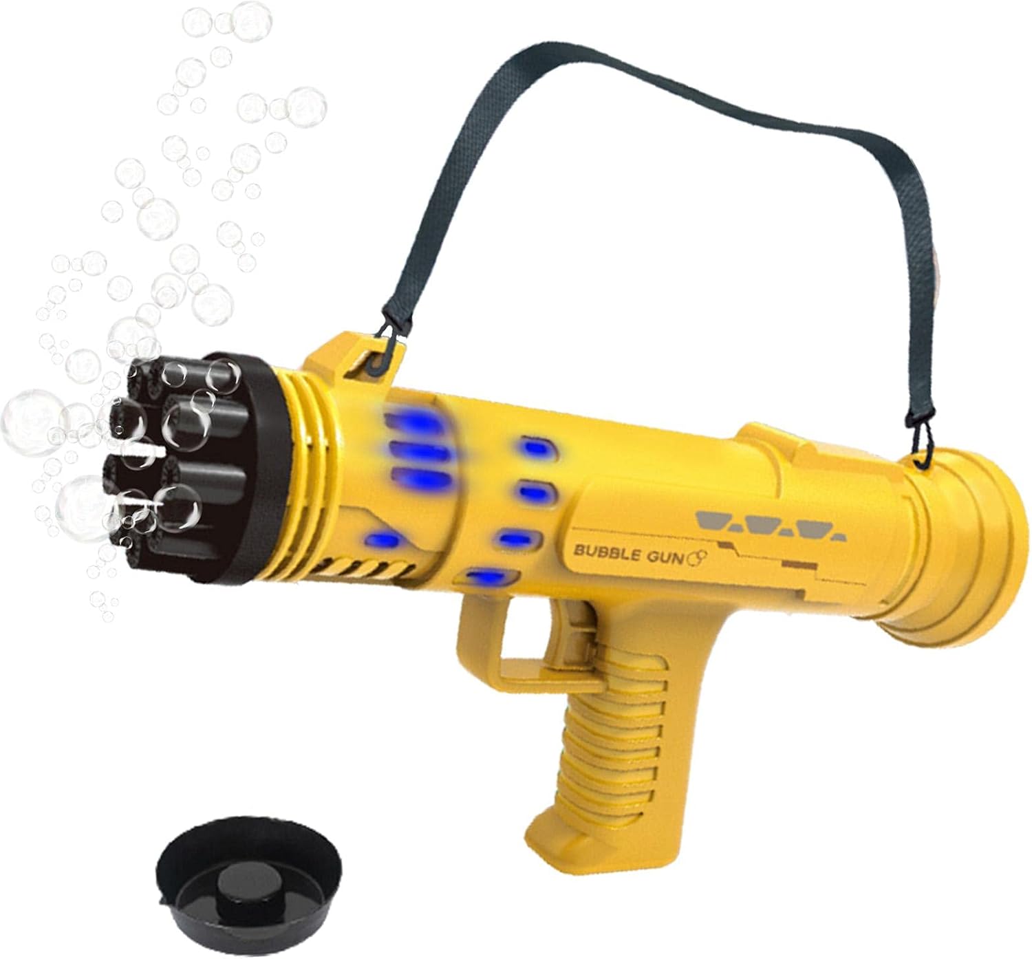 Allystyle シャボン玉 シャボン玉製造機 9ホール ガトリング銃形 バブルメーカー バブルマシン 電動 プラスチック おもちゃ 自動バブルマシン 軽量 持ち運び おしゃれ かわいい 面白い 保護 軽量 持ち運び便利 頑丈耐用 お風呂おもちゃ 子供 誕生日 プレゼント バブル