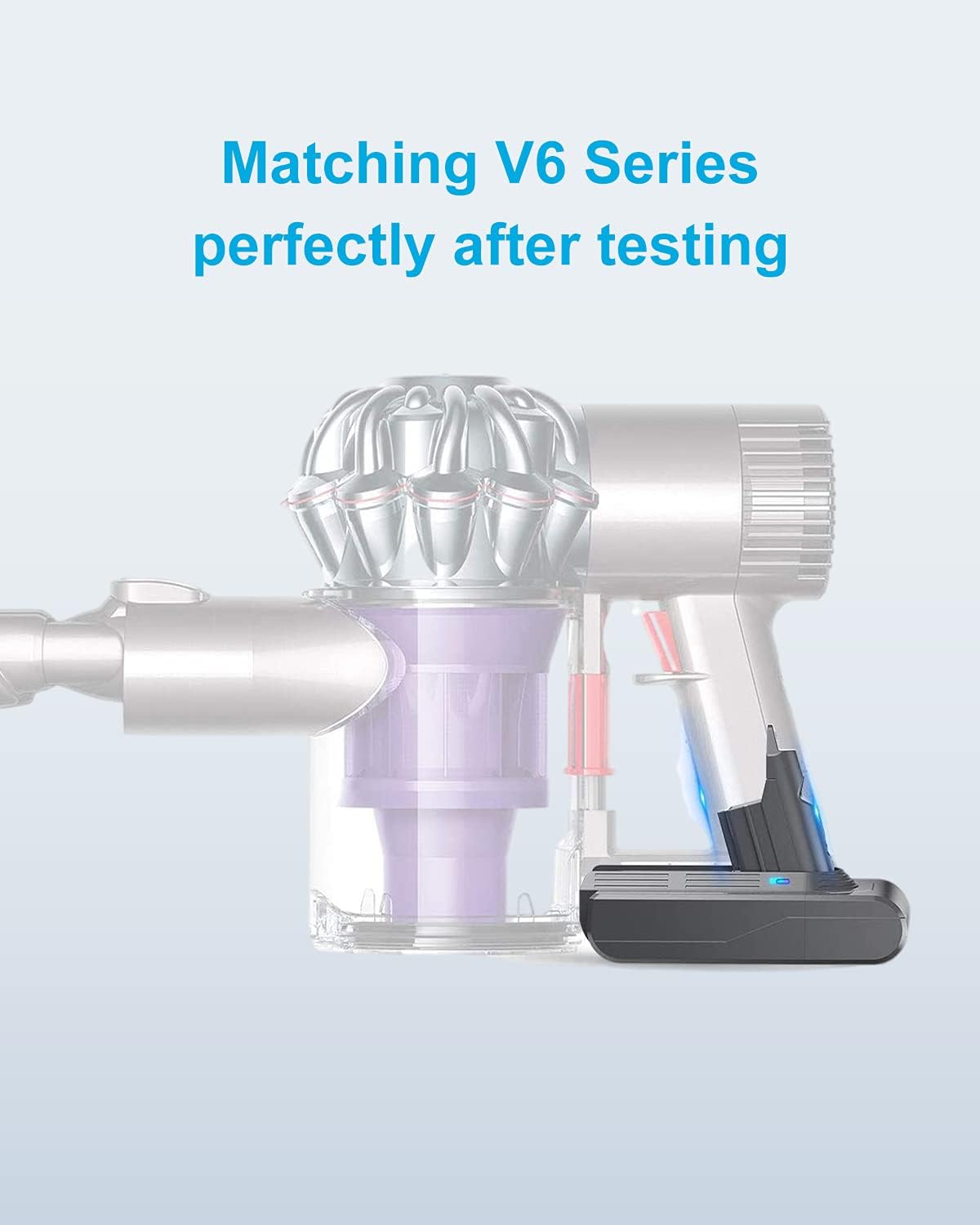 DTK V6 DC62 Battery Replacement For Dyson 4000mAh 21.6V Li-ion DC59 DC58 SV03 SV04 SV09 967810-23 V6 Animal Motorhead SV05 SV06 SV07, Fluffy Cordless Vacuum : Home & Kitchen
