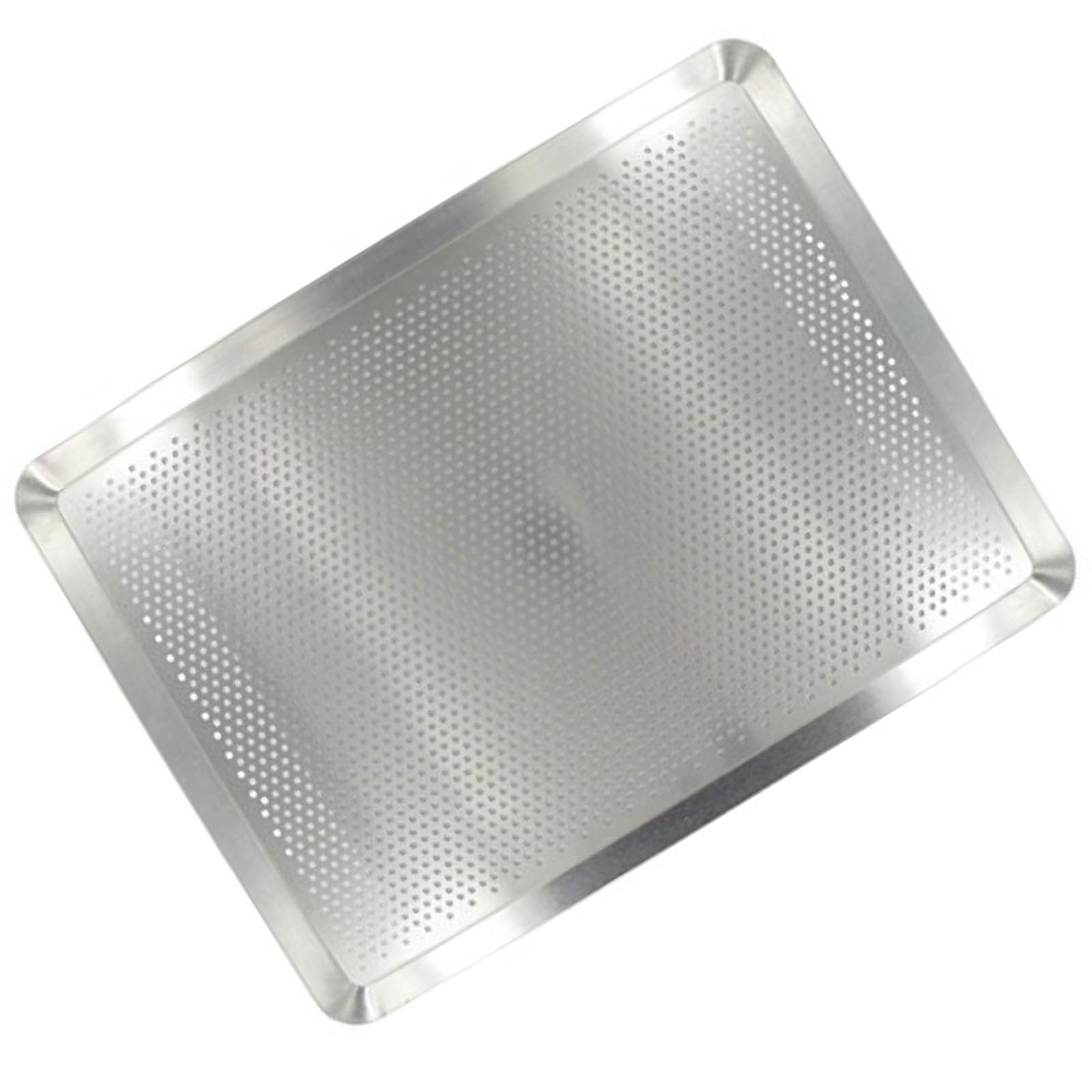Zenker 1540350 - Teglia forata in alluminio, piano cottura, piano forato, alluminio, 40 x 30 x 1,5 cm, colore: Grigio
